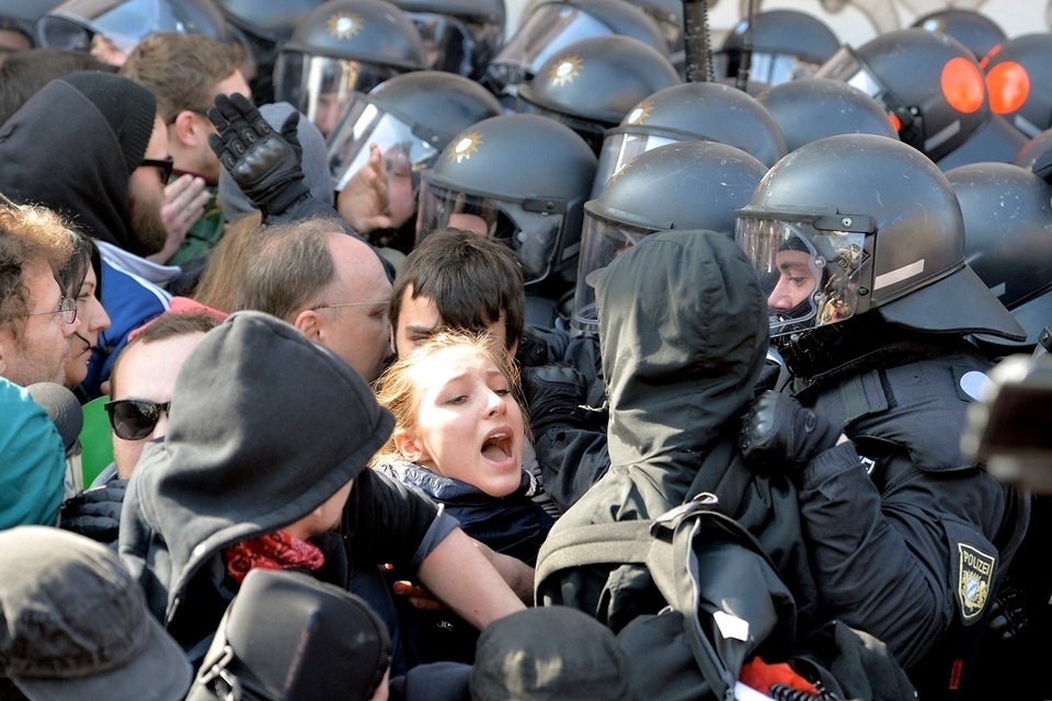 Blockupy, anti-austerity protests, European Central Bank, austerity policies