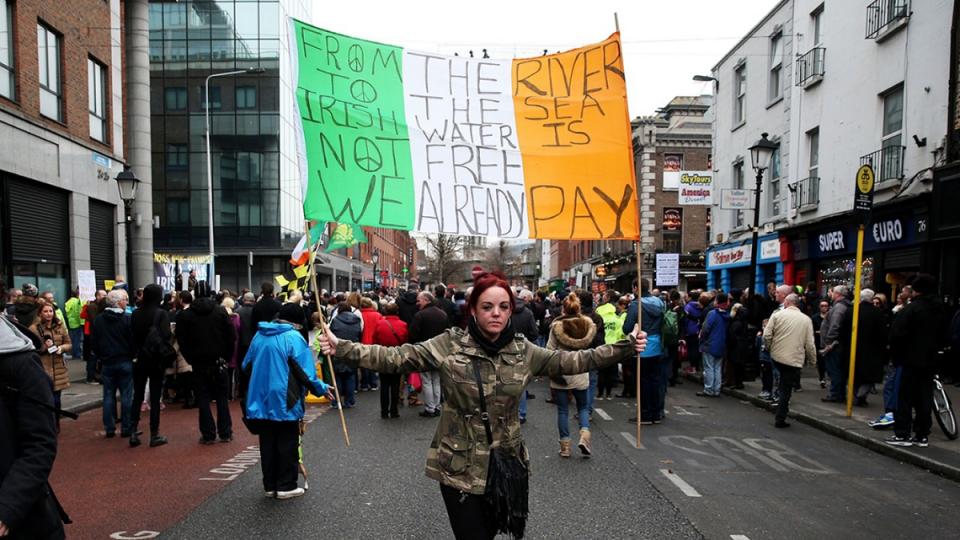 Irish water charges, water privatization, Detroit water crisis, Detroit Water Brigade, Irish Water