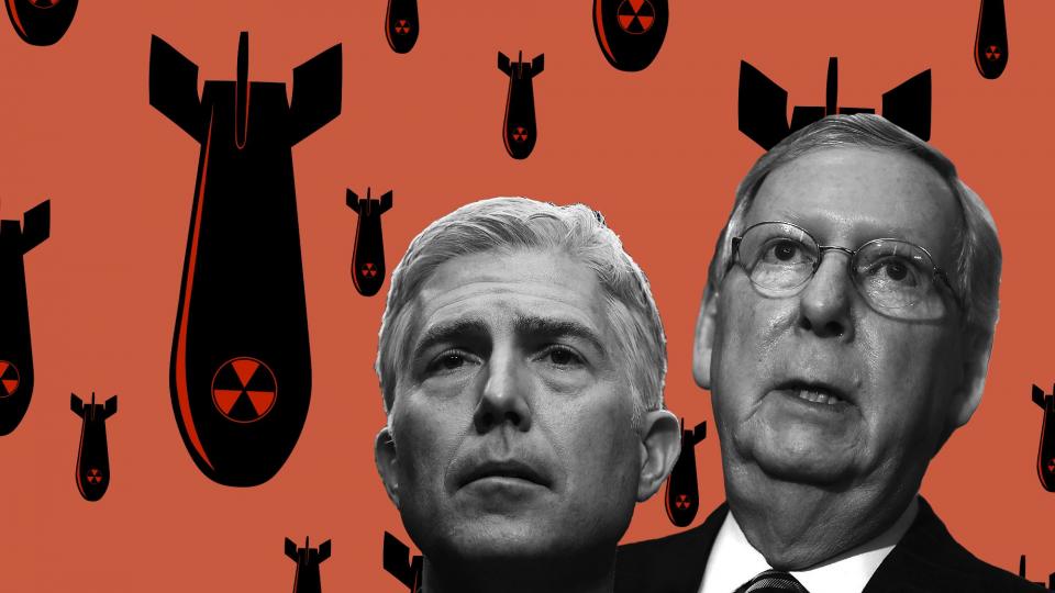 Neil Gorsuch, Mitch McConnell, nuclear option, Supreme Court picks, Supreme Court rules change, Merrick Garland