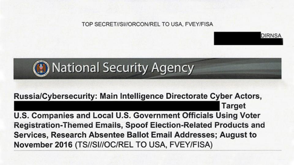 National Security Agency, NSA documents, Russian hacking, U.S. election hack, spear-phishing