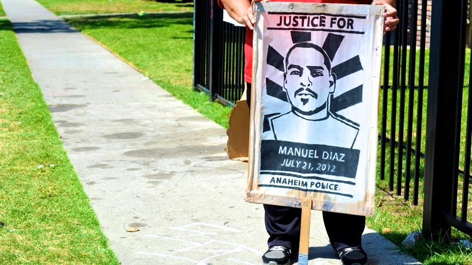 Black lives matter, police brutality, Manuel Angel Diaz
